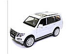 Модель авто 1/33 автомобіль Mitsubishi Pajero 4WD Turbo, чорний, білий. Якість!, фото 4