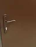 Двері вхідні технічні TEHNO DVERI металеві однолистові праві 940х1900 см Коричневий, фото 5