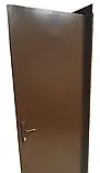 Двері вхідні технічні TEHNO DVERI металеві однолистові праві 940х1900 см Коричневий, фото 3