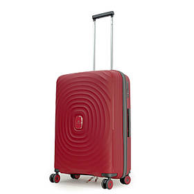 Валіза середня M поліпропілен червона 66х45х27/68л/2.9кг/Snowbal 05203
