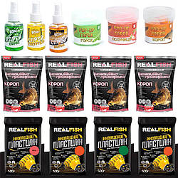 Набір прикорм і насадок на коропа "RealBoom"