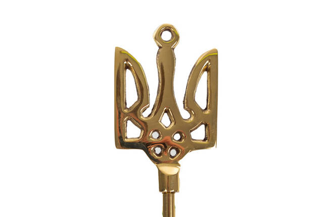 Ложка для взуття Герб України 50 см 874-036 Латунь VE, фото 2