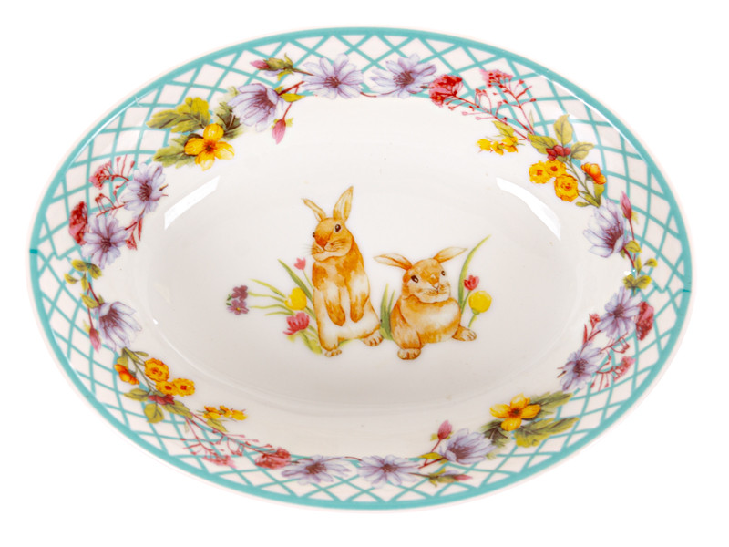 Страва овальна фарфорова Funny Bunny 18х13 см 1985-175 VE