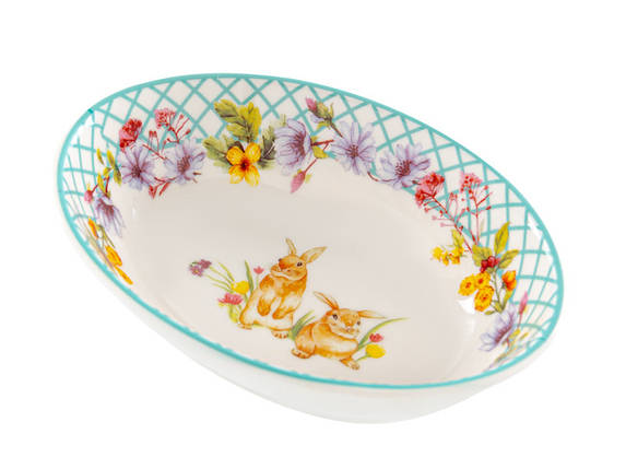 Страва овальна фарфорова Funny Bunny 18х13 см 1985-175 VE, фото 2