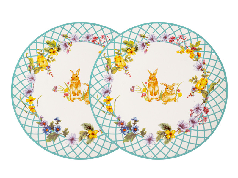 Набір фарфорових тарілок із 2-х штук Funny Bunny 27 см 1985-181 VE