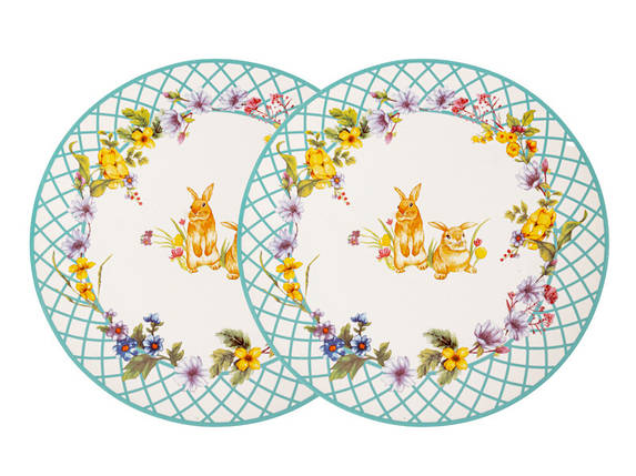 Набір фарфорових тарілок із 2-х штук Funny Bunny 27 см 1985-181 VE, фото 1