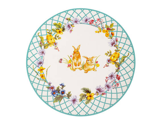 Набір фарфорових тарілок із 2-х штук Funny Bunny 27 см 1985-181 VE, фото 2