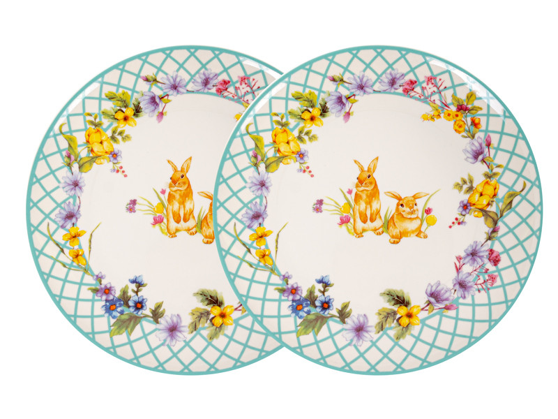 Набір фарфорових тарілок з 2-х штук Funny Bunny 21 см 1985-180 VE