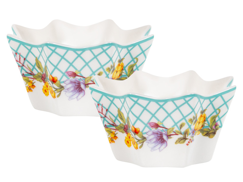 Набір фарфорових салатників з 2-х штук Funny Bunny 16х6 см 1985-179 VE