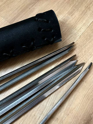 Набір шампурів у сагайдаку Люкс Ясень Nb Art 6 предметів 47330142 VE, фото 2