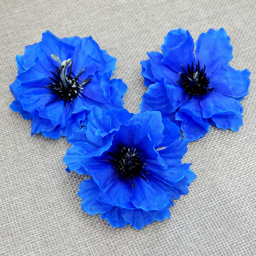 Квітка волошки, тканина, 7 см