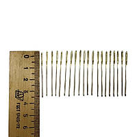 Голка для шкіри кругла 0,94*40 мм 20 шт набір голок для прошивки шкіри 7682 ( 7682 )