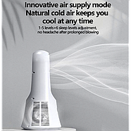 Настільний безлопатевий міні вентилятор на акумуляторі AND LY-623 Міні кондиціонер 6 швидкостей, фото 6