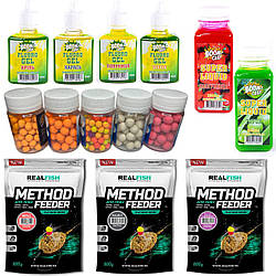 Набір прикорм і насадок для "Method Feeder Flat"