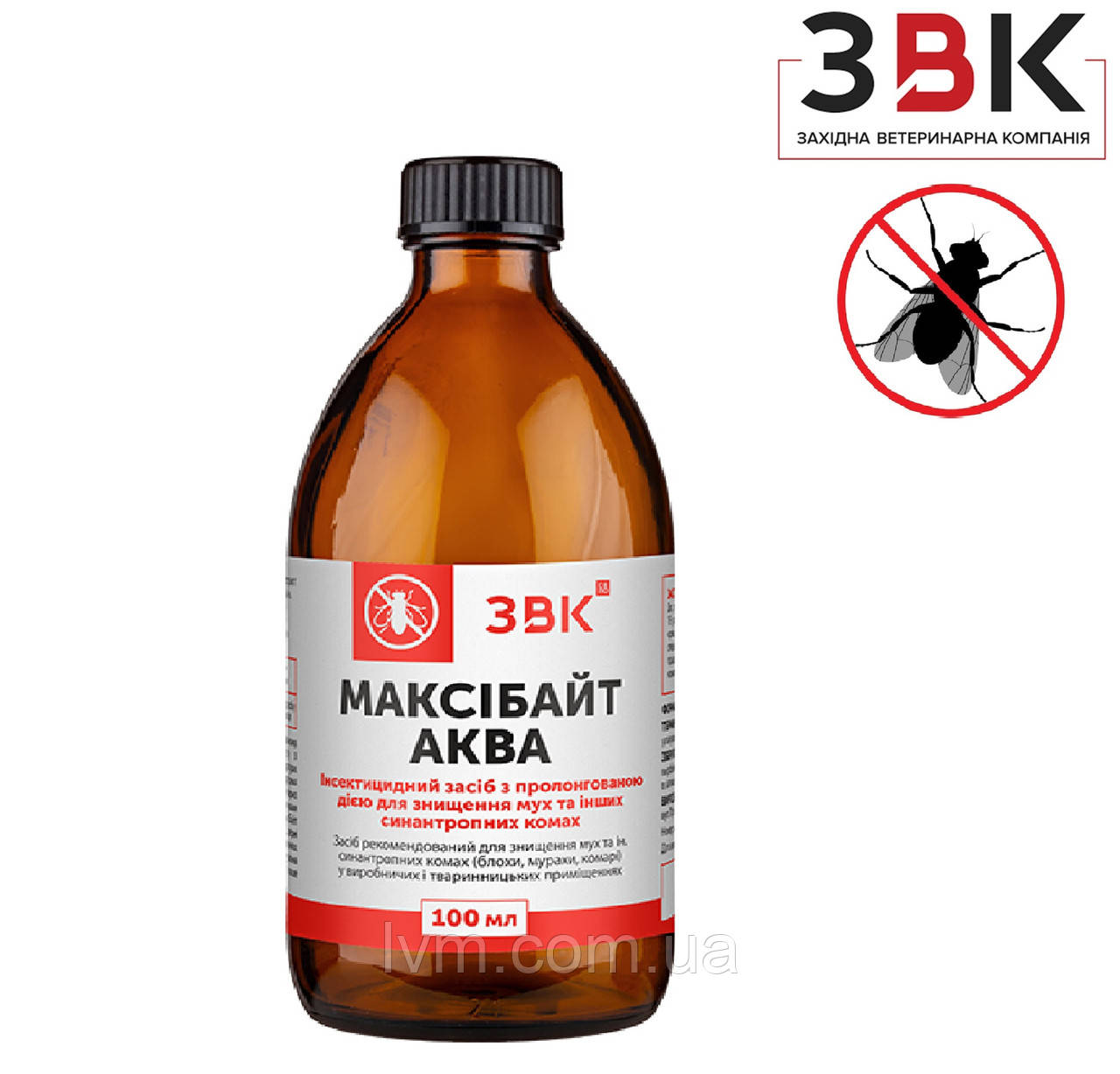 Максібайт Аква 100мл пролонгований трав'яниз засіб від мух, мурах і блох