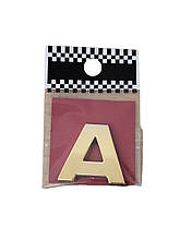 Напис на багажник буква A 26x30 мм золото