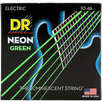 Струны DR NGE-10 Hi-Def Neon Green K3 Coated Medium 10-46