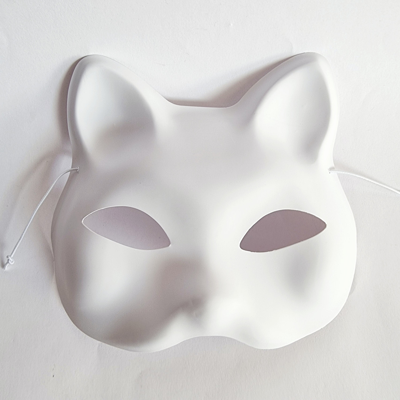 Маска Кіцуне Японської Лиси Kitsune для розфарбовування, 18х17 см