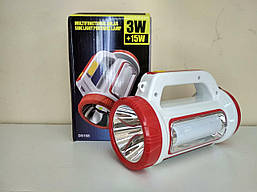 Ліхтар переносний 5158-LED+COB, power bank, Li-Ion акумулятор, сонячна батарея, ЗУ microUSB, Box