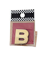 Напис на багажник буква B золота 26x22 мм