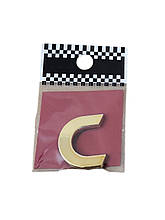 Напис на багажник буква C золота 26х22 мм