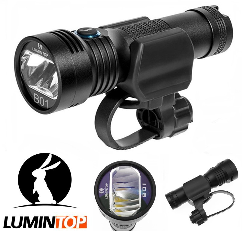 Ліхтар Вело фара LUMINTOP B01 + Акумулятор 21700 (900LM, Cree XPL HD, 4500K, USB Type-C, IP68)