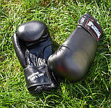 Боксерські рукавиці PowerPlay 3004 дитячі, Чорні 8 унцій (227г.) для спортсменів 7-9 років до 50 кг., фото 8