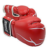 Боксерські рукавиці PowerPlay 3018 Червоні 14 унцій (397г.) для спортсменів 80-90 кг., фото 10