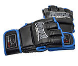 Рукавички для MMA PowerPlay 3058 Чорні - Розмір M (Обхват руки 18-20 см), фото 7
