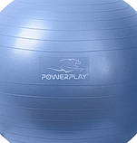 М'яч для фітнесу (фітбол) PowerPlay PP_4001, Ø65 см, синій - для зросту 160-180 см, навантаження до 150 кг., фото 4