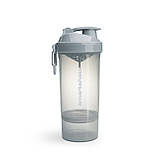 Шейкер спортивний SmartShake Original2GO One, 800 мл, із сіточкою та контейнером, сірий, BPA-free, фото 4