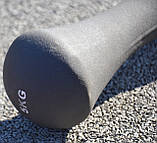 Гантелі для фітнесу PowerPlay PP_4126, неопренові, круглі, 2×4 кг, Сірі (набір 2 шт.), фото 9