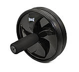 Колесо для преса PowerPlay PP_4325 - посилене, до 150 кг, Ø17.5 см, чорне, подвійне колесо, фото 2