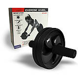 Колесо для преса PowerPlay PP_4325 - посилене, до 150 кг, Ø17.5 см, чорне, подвійне колесо, фото 7