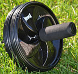 Колесо для преса PowerPlay PP_4325 - посилене, до 150 кг, Ø17.5 см, чорне, подвійне колесо, фото 10