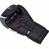 Боксерські рукавиці RDX F7 Чорні 10 унцій (283г.) для спортсменів від 8 років до 60 кг + капа, фото 7