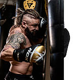 Боксерські рукавиці RDX F7 Чорні 10 унцій (283г.) для спортсменів від 8 років до 60 кг + капа, фото 8