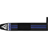 Бинти для зап’ясть RDX WR11, Сині (пара) – для фіксації зап’ястя і силових тренувань, фото 3