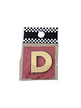 Напис на багажник буква D золотий 23х25 мм