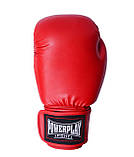 Боксерські рукавиці PowerPlay 3004 Червоні 18 унцій (510+г.) для спортсменів 100+ кг., фото 2