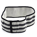 Резинка для фітнесу PowerPlay PP-4111, тканева, Сіра, опір 25-30 кг – для фітнесу та реабілітації, фото 3