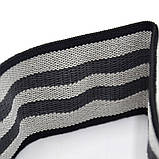 Резинка для фітнесу PowerPlay PP-4111, тканева, Сіра, опір 25-30 кг – для фітнесу та реабілітації, фото 4