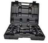 Гантелі для фітнесу PowerPlay PP_4121, вінілові, круглі, 9 кг, Чорні (набір 3 пари.), фото 4