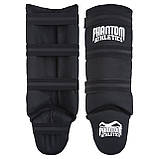 Захист гомілки і стопи Phantom Impact Basic, Чорний, L/XL (зріст 175+ см) – надійний для єдиноборств, комфортний і міцний матеріал, фото 3