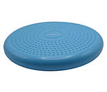 Балансувальна масажна подушка PowerPlay PP-4009, Синя, Ø33 см – сенсомоторна, для реабілітації та тренувань, фото 3