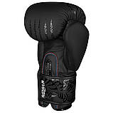 Боксерські рукавиці Phantom Muay Thai Чорні 14 унцій (397г.) для спортсменів 80-90 кг + бинти, фото 4