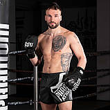 Боксерські рукавиці Phantom Muay Thai Чорні 14 унцій (397г.) для спортсменів 80-90 кг + бинти, фото 11