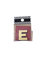 Напис на багажник буква E золотий 25х20 мм