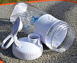 Шейкер спортивний BlenderBottle SportMixer, 820 мл, тритан, з вінчиком, білий, BPA-free, герметичний, фото 9