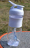 Шейкер спортивний BlenderBottle SportMixer, 820 мл, тритан, з вінчиком, білий, BPA-free, герметичний, фото 10